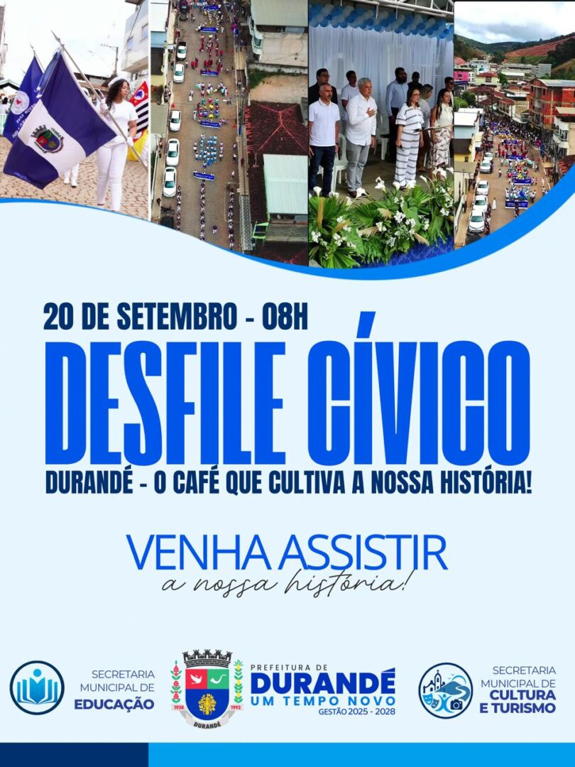 Desfile Cívico será realizado no dia 20/09/2026